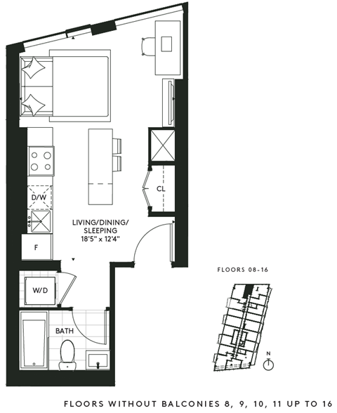 450 Front Street West Studio-3 Beds Apartment for Rent - Photo Gallery 61